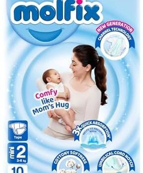 Molfix Small , .Size 2 3-6kg 10pcs / 10Packs /Bale