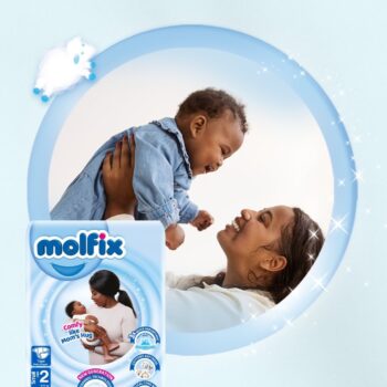 Molfix Diapers Jumbo Size 2 Small (3-6kg) 72’s - 3 Packs /Bale